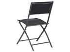Folding garden chairs, 2 pcs, steel and textilene, MYNR20536