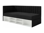 Teen bed with storage - black - right-hand side - Elariva XWLM45915