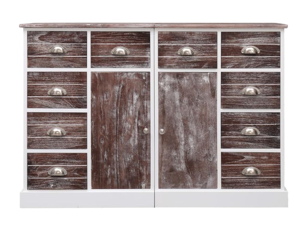 Buffet with 10 drawers, Brown, 113x30x79 cm, Wood, CJHW48918