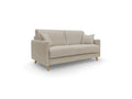 Elariva Convertible sofa bed in waterproof FELIS fabric T03 180 cm matt - 140x197 beige ROIU12054