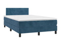 Bed base with mattress and dark blue LED lighting, 120x190 cm, KVPO39787