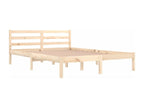 Solid pine wood bed frame 140x200 cm ZSWW86963