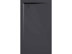 Anthracite shower tray with smooth finish and colored grid - 140x90 cm FSOB92747