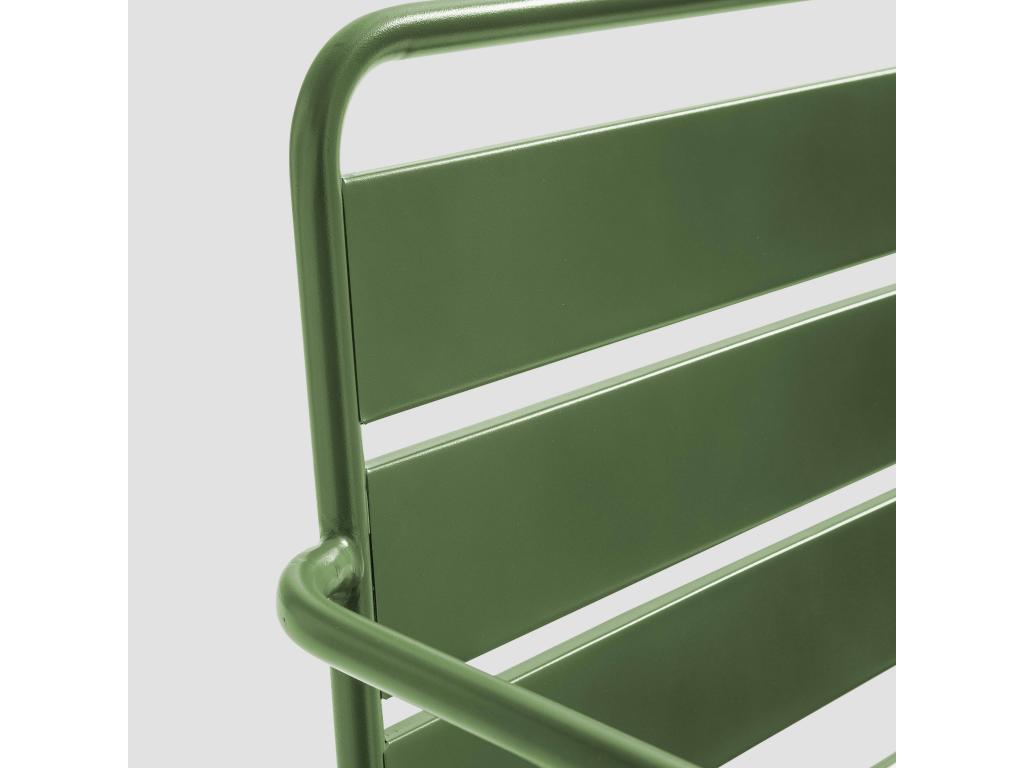 Elariva VAMV42361 Green Metal Low Garden Chair