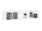 White wall-mounted CD shelf 75x18x18 VWWH35882