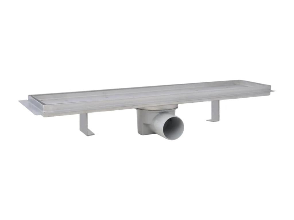 Set of two silver drainage channels 53x14x70 cm 02 0003025 TMJE00669