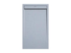 Grey shower tray with slate finish and coloured grate - 200x90 cm HGBV62009