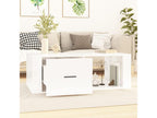 Coffee table, glossy white, 100x50.5x35 cm, engineered wood, ZOEW66527