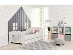 Elariva - Single bed 140x70 with graphics for children in a set with a drawer, mattress and frame RBBZ41199