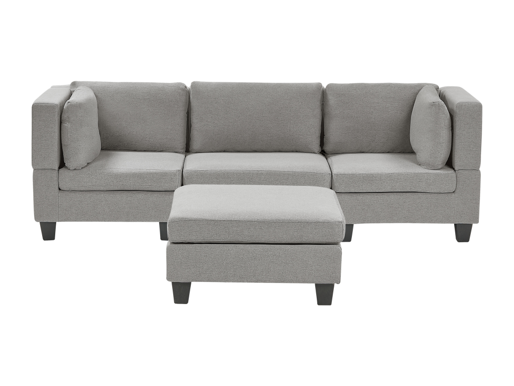 Elariva 3-seater modular sofa in light grey fabric VFFC13714