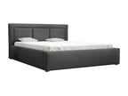 Bed 101 Double Grey 160x200 Upholstered Slatted Base 180x223x93cm RWFJ33362
