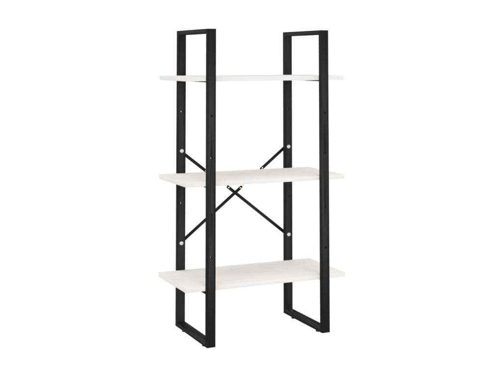 White storage shelf, 60x30x105 cm, solid pine wood, WJLA13995